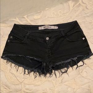 Brandy Melville Black Stretchy Jean Shorts